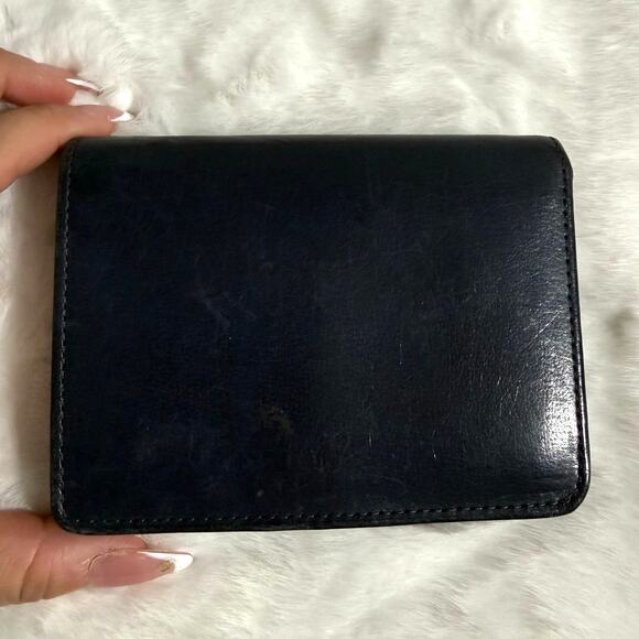 Vintage COACH y2k Navy Blue Made in Mexico Wallet - Picture 2 of 8